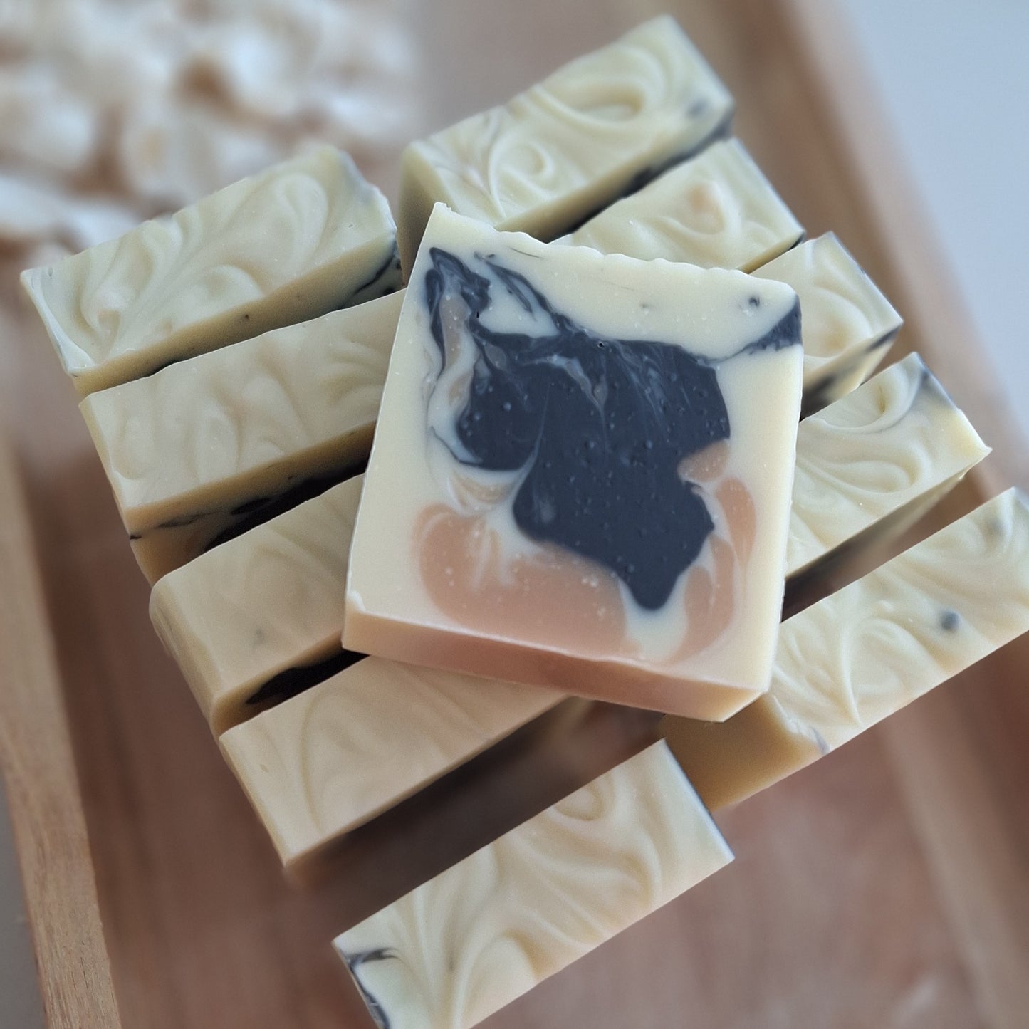Activated charcoal soap