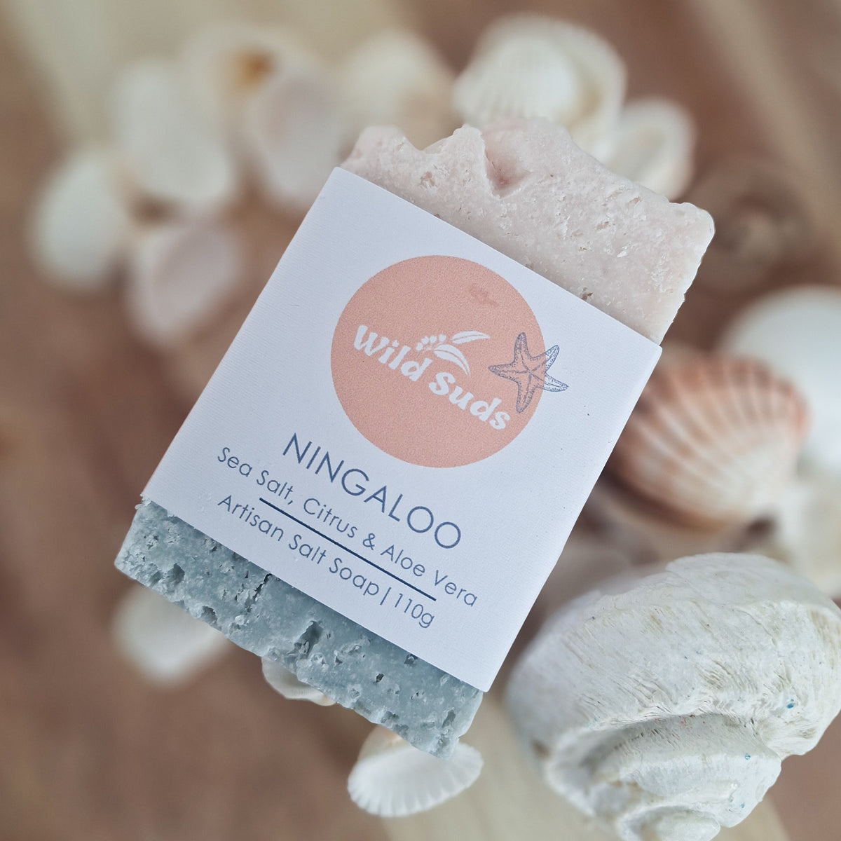 Ningaloo - Natural Handmade Sea Salt Soap with Indigo and Aloe Vera