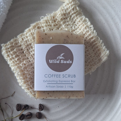 Coffee Scrub Soap — Espresso Coffee, Tea Tee & Orange